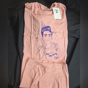 Queer Eye- Party Graphic Pink Short Sleeve Tee